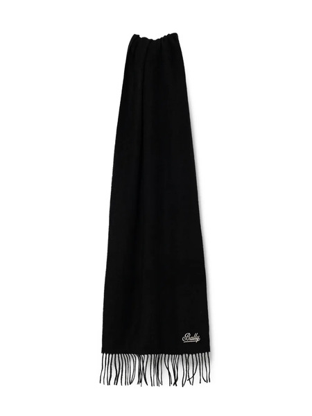  Bally Bufanda Con Flecos - Negro 