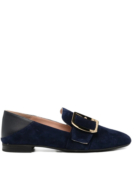  Bally Mocasines Con Correa Con Hebilla - Azul 