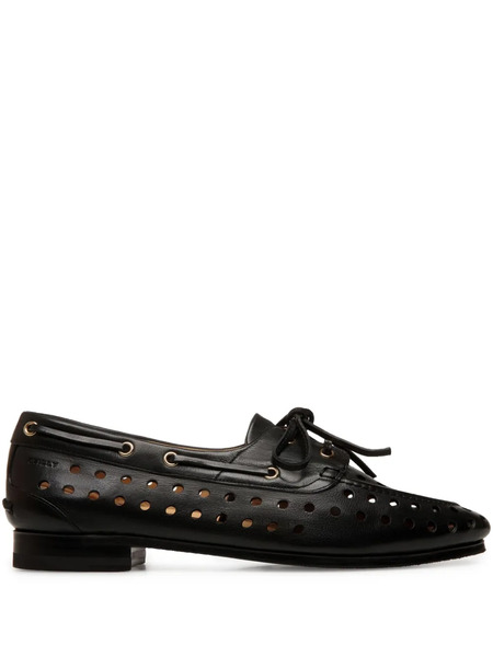  Bally Mocasines Plume - Negro 