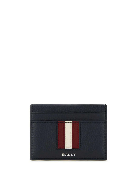  Bally Tarjetero Con Logo Estampado - Azul 