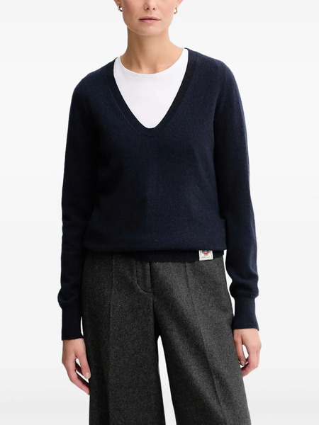  Bally Top Con Cuello En V - Azul 