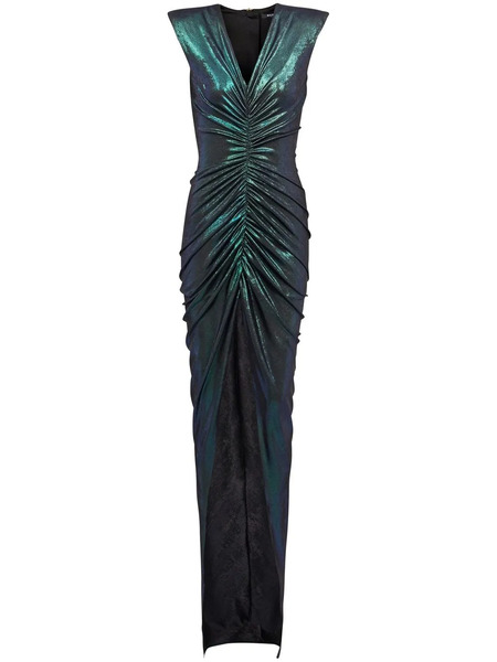 Balmain Bailarinas Con Logo Bordado - Verde 