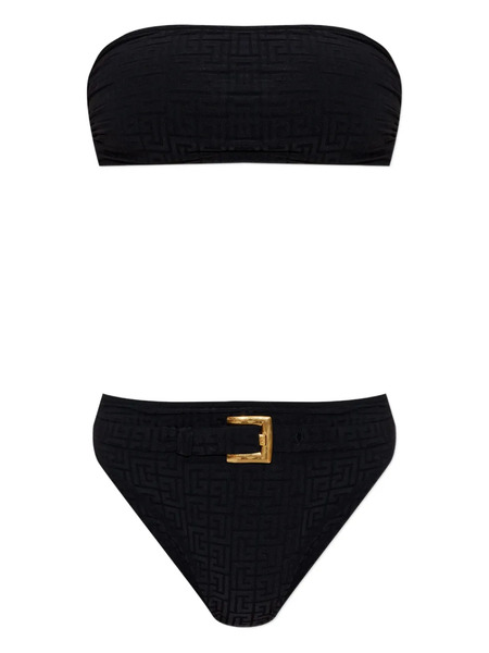  Balmain Bikini Con Cinturón - Negro 