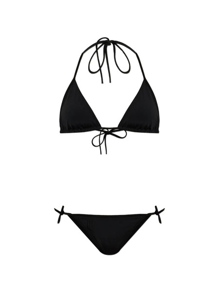  Balmain Bikini Con Top Triangular - Negro 