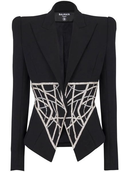  Balmain Blazer Con Doble Botonadura - Negro 
