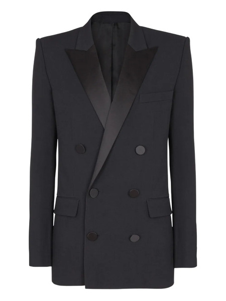  Balmain Blazer De Algodón - Negro 