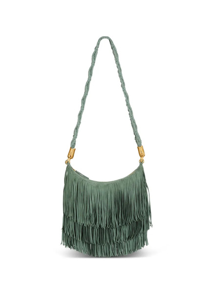  Balmain Bolso ébène Con Flecos - Verde 