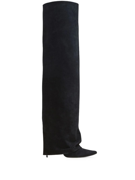  Balmain Botas Ariel Con Tacón De 120mm - Negro 