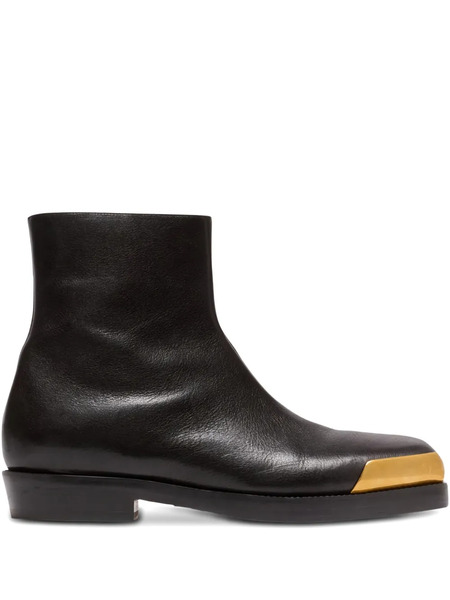  Balmain Botas Con Puntera Cuadrada - Negro 