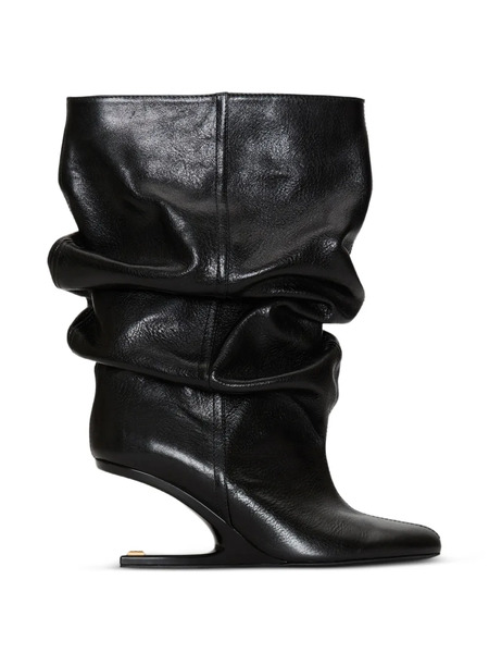  Balmain Botines No Wedge De Piel - Negro 