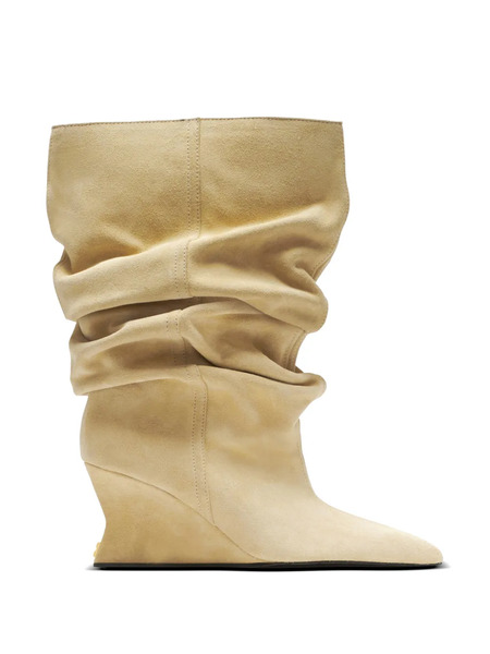 Balmain Botines Wedge Drapeados - Neutro 