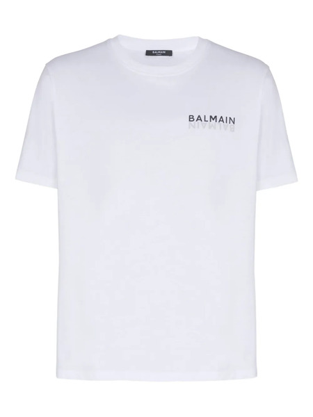  Balmain Camiseta Estampada - Blanco 