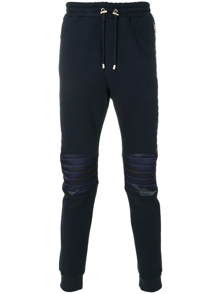  Balmain Camouflage Panel Trackpants - Azul 