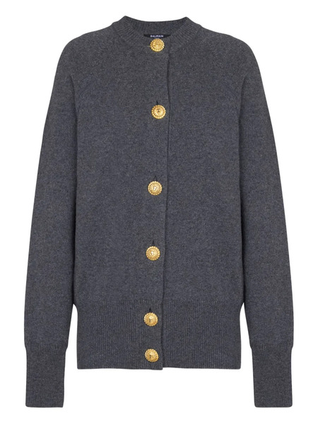  Balmain Cárdigan Con Botones - Gris 