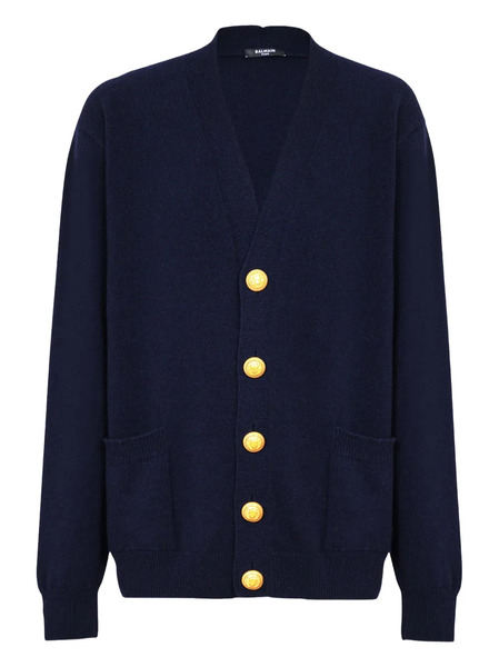  Balmain Cárdigan De Punto - Azul 