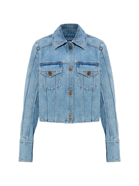  Balmain Chaqueta Vaquera Con Botones - Azul 
