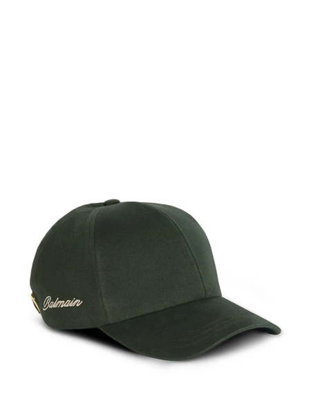  Balmain Gorra Con Efecto Lavado - Verde 