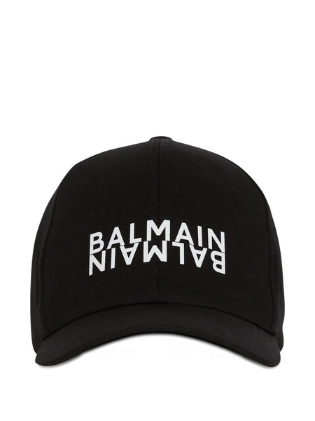  Balmain Gorra Estampada - Negro 