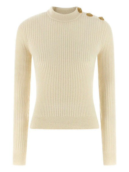  Balmain Jersey Con Botón - Neutro 