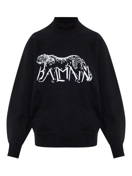  Balmain Jersey Con Estampado Gráfico - Negro 