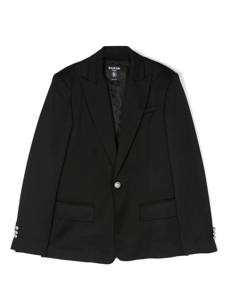  Balmain Kids Blazer Con Botones - Negro 