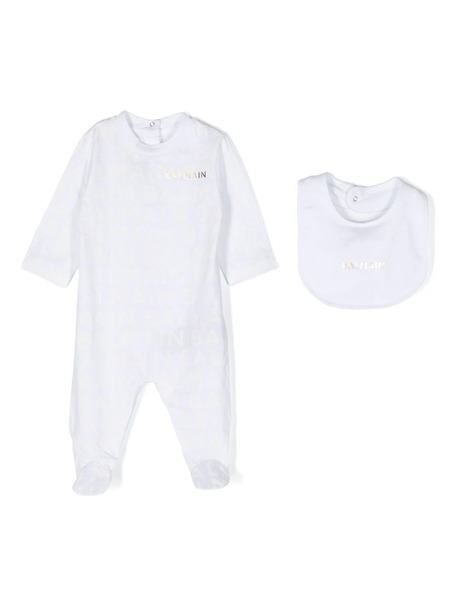  Balmain Kids Conjunto De Dos Bodies - Blanco 