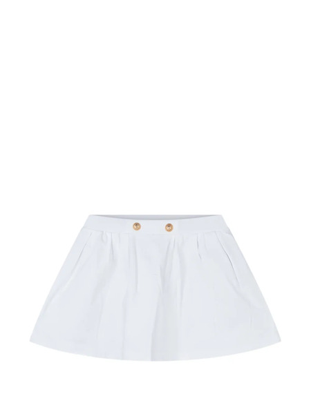  Balmain Kids Falda Con Botones - Blanco 