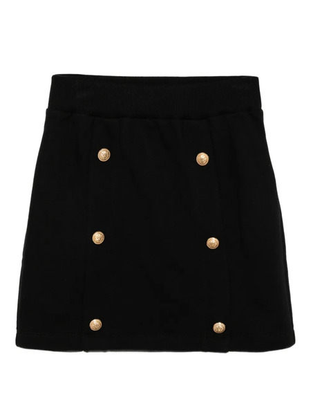  Balmain Kids Falda De Algodón - Negro 