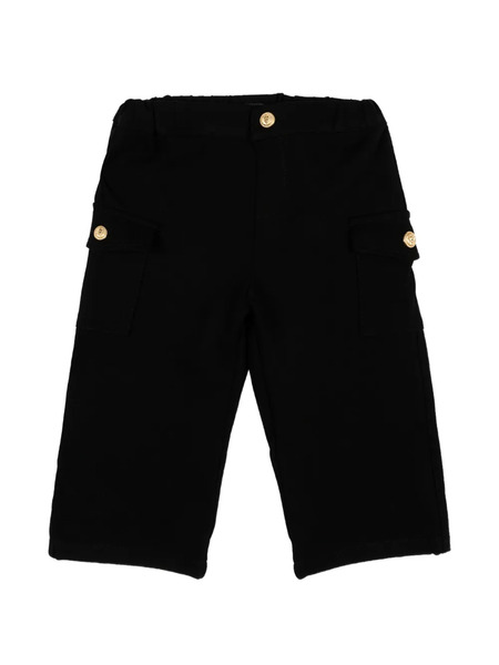  Balmain Kids Logo-button Cargo Pants - Negro 