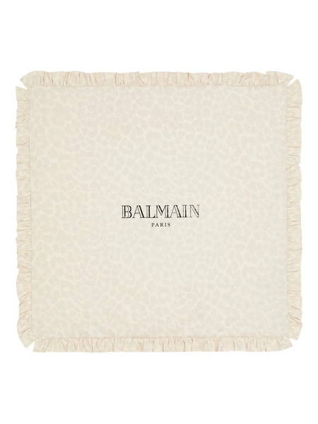  Balmain Kids Manta Con Volantes Bordados - Neutro 