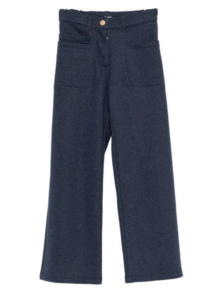  Balmain Kids Pantalones De Algodón - Azul 