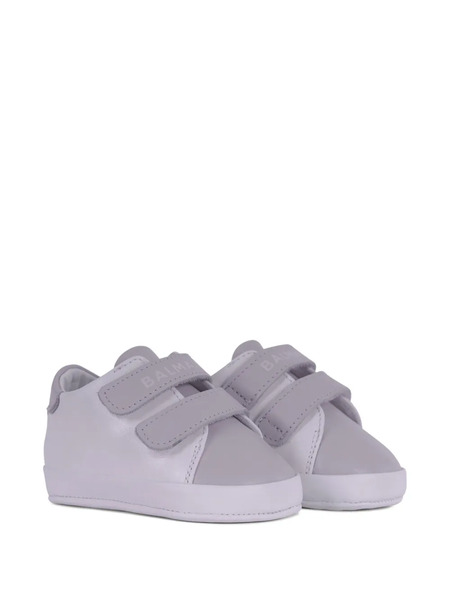  Balmain Kids Patucos Con Logo Estampado - Blanco 