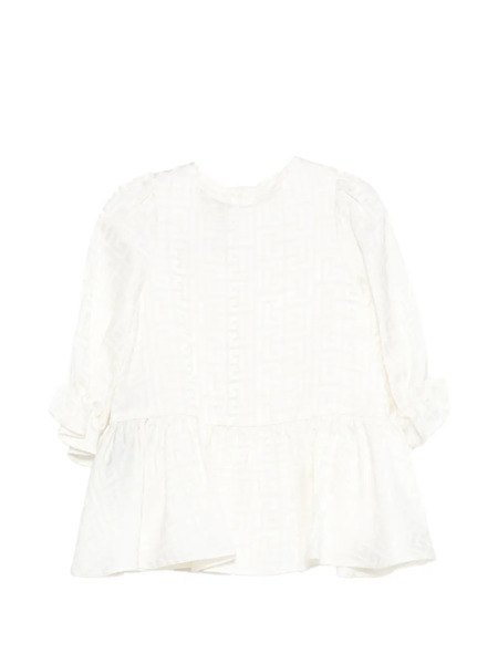  Balmain Kids Set De Dos Vestidos - Blanco 