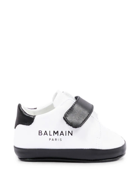  Balmain Kids Zapatillas Con Cierre Autoadherente - Blanco 