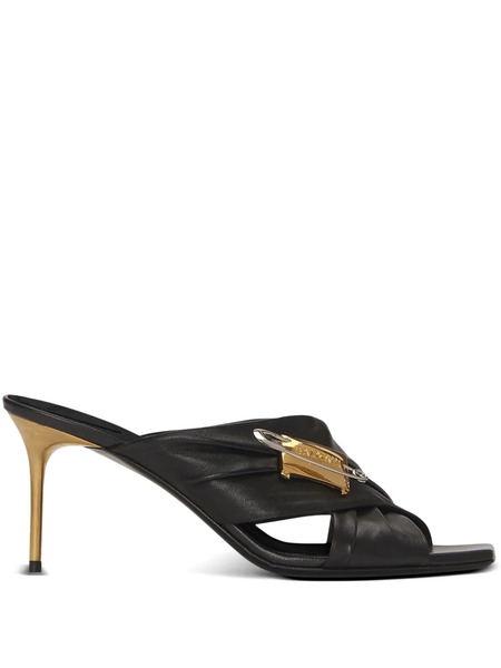  Balmain Mules Safety Pin - Azul 