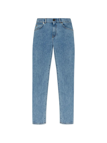  Balmain Pantalones Con Corte Slim - Azul 