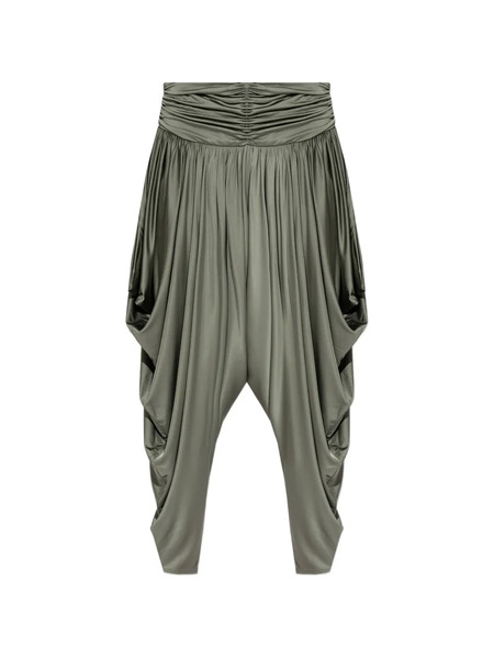 Balmain Pantalones Fruncidos - Verde 