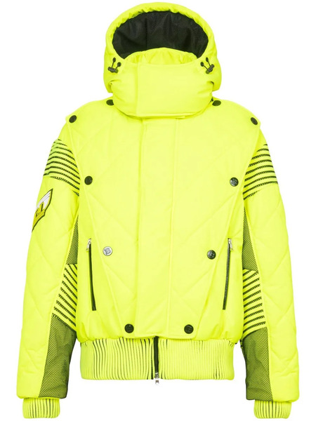  Balmain Plumífero Con Capucha - Verde 