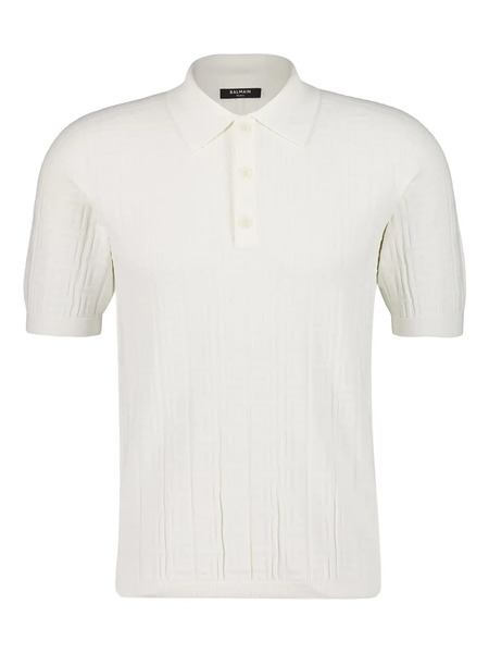  Balmain Polo De Punto Pb Labyrinth - Blanco 