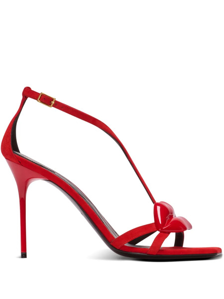  Balmain Sandalias Lips - Rojo 
