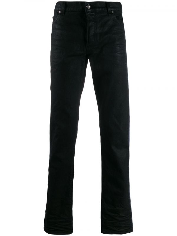  Balmain Spray Band Jeans - Negro 