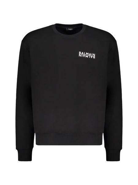  Balmain Sudadera Con Logo Estampado - Negro 