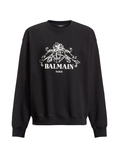  Balmain Sudadera Balmain Vine Estampada - Negro 