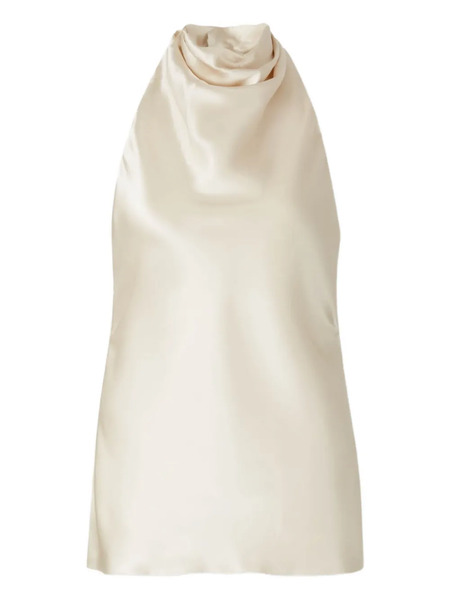  Balmain Top Con Cuello Desbocado - Neutro 