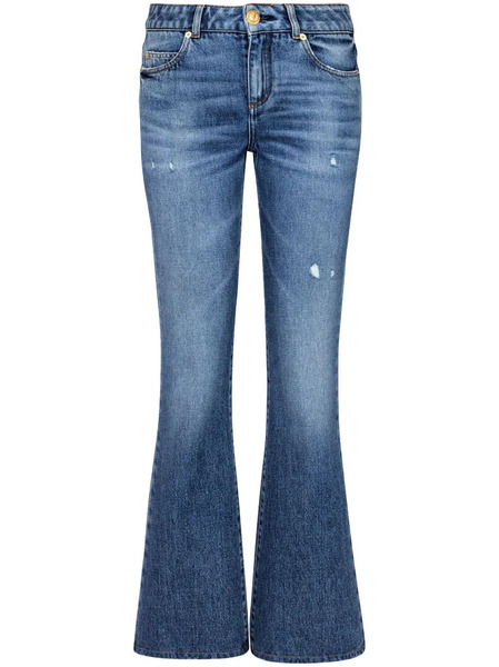  Balmain Vaqueros Acampanados De Talle Medio - Azul 