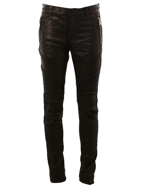  Balmain Vaqueros Biker - Negro 