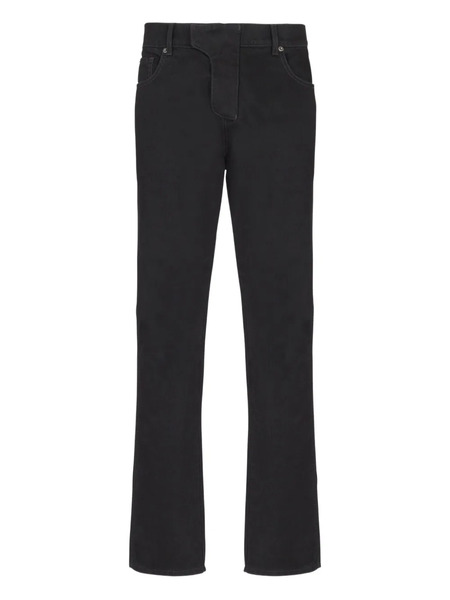 Balmain Vaqueros De Algodón - Negro 