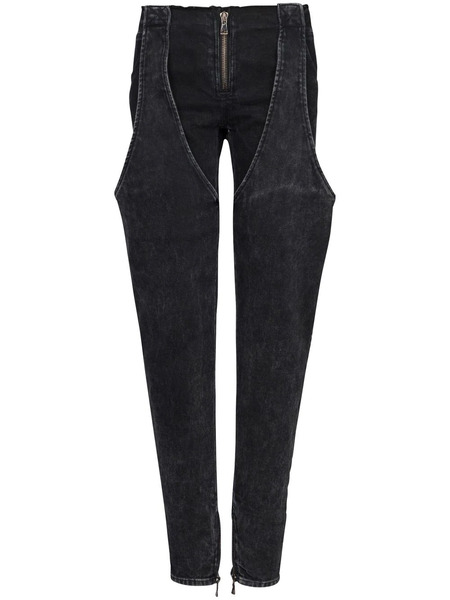  Balmain Vaqueros De Talle Bajo - Negro 