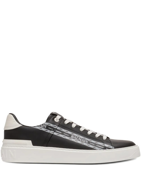  Balmain Zapatillas De Piel - Negro 