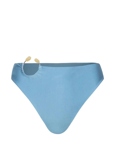  Baobab Nala Ring-embellished High-rise Bikini Bottom - Azul 